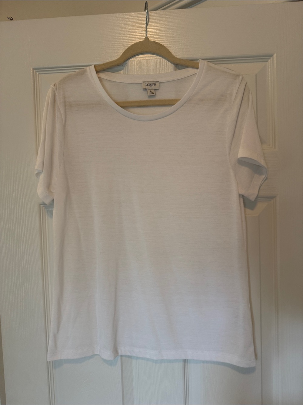 J. Crew White Short Sleeve Crewneck Tee